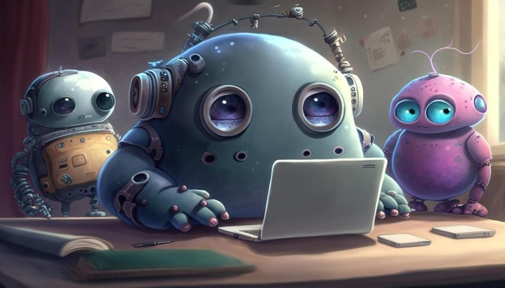 ai-generated, monster, robot, future, chatbot, chatgpt, prompt, to learn, cute, laptop, internet, office, desk, chatbot, chatbot, chatbot, chatgpt, chatgpt, chatgpt, chatgpt, chatgpt